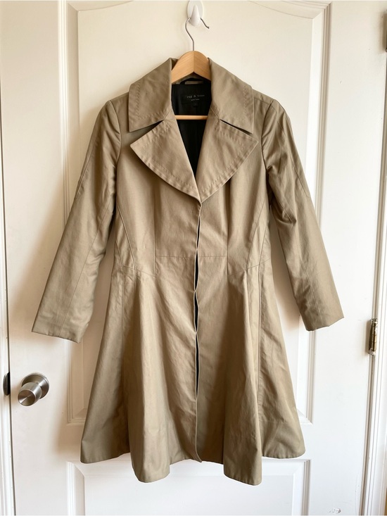 rag & bone Jackets & Blazers - Rag & Bone Trench Jacket Khaki Tan Women's Size 2 Minimalist Classic
